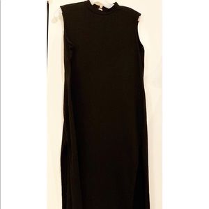 Black SHEIN T-shirt Dress w/ open slits on both sides. Size: Medium